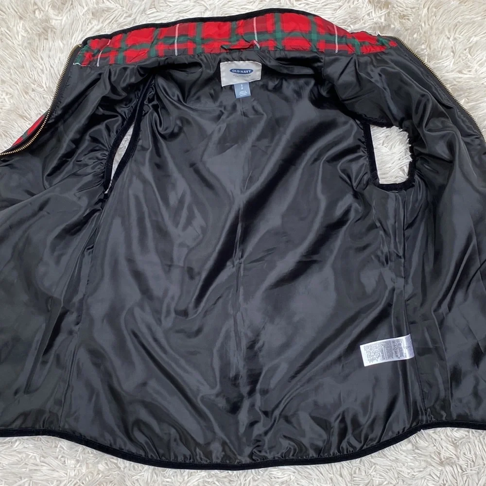 🎉2X HP🎉 Old Navy Plaid Quilted Vest 💗 Red Green White & Black - Picture 12 of 14
